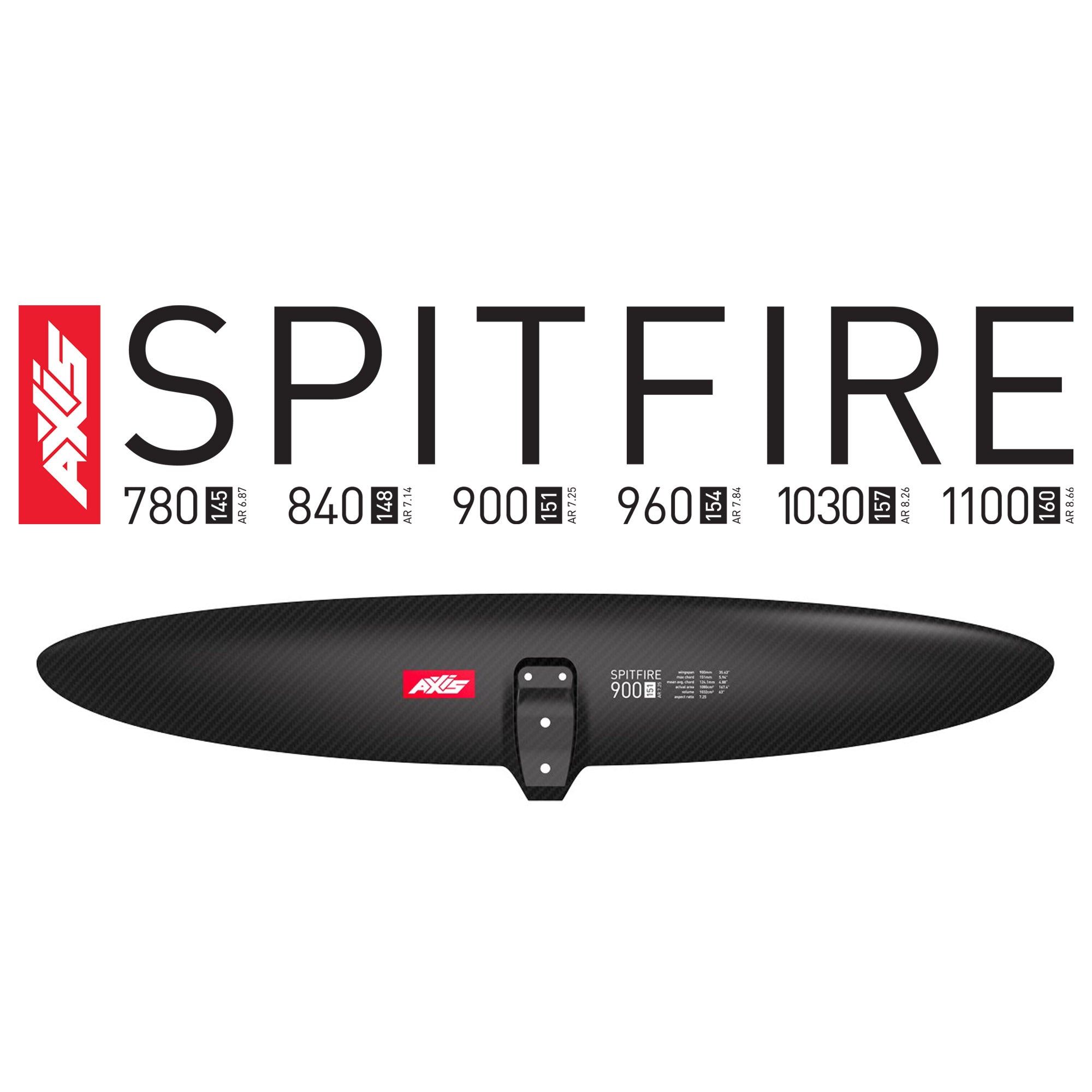 Axis Spitfire Carbon Front Wings