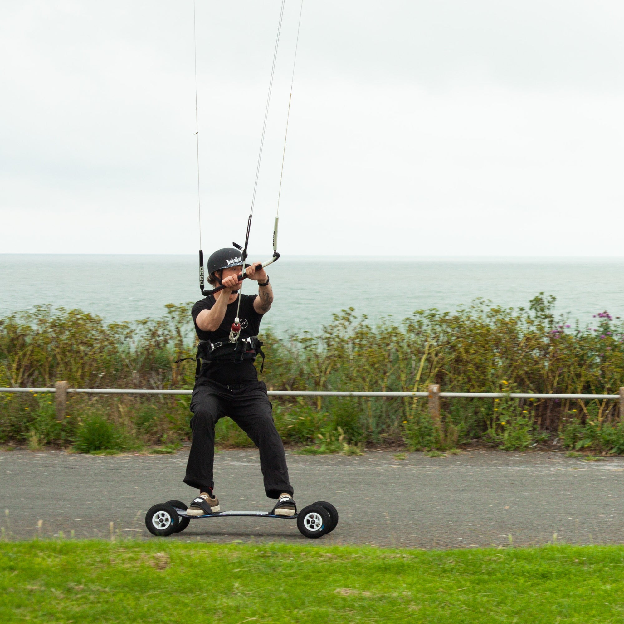 Landboarding, Kite, Lesson