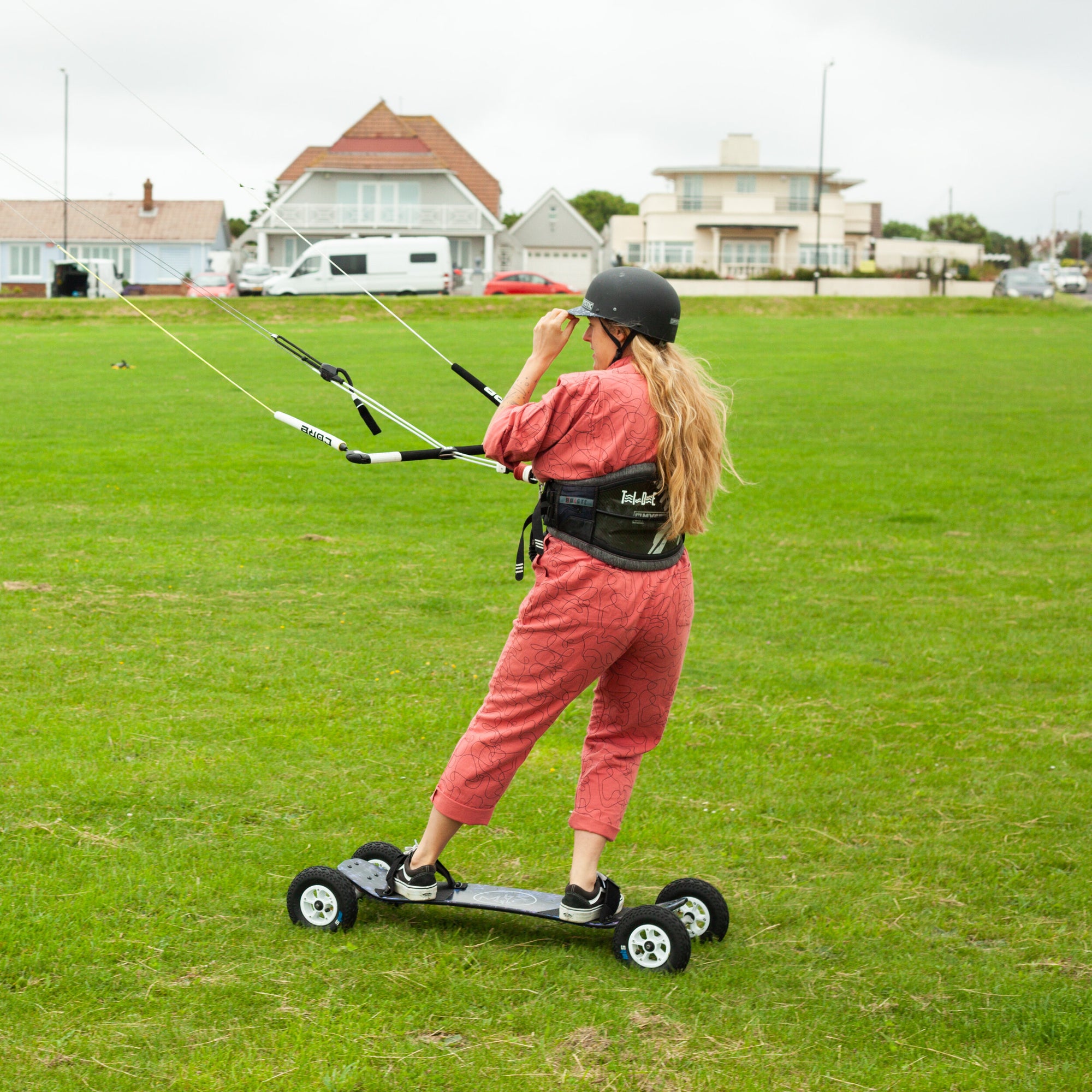 Landboarding, Kite, Lesson