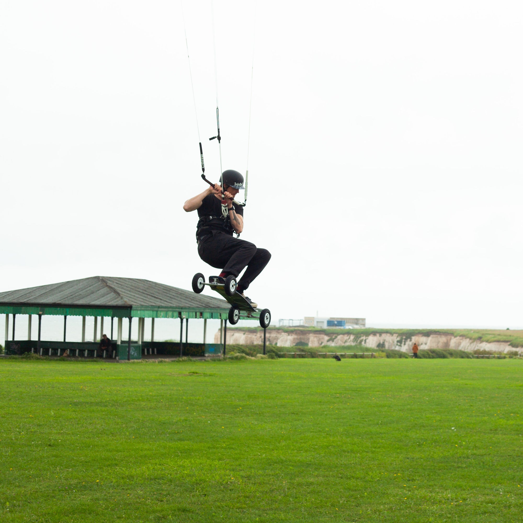 Landboarding, Kite, Lesson