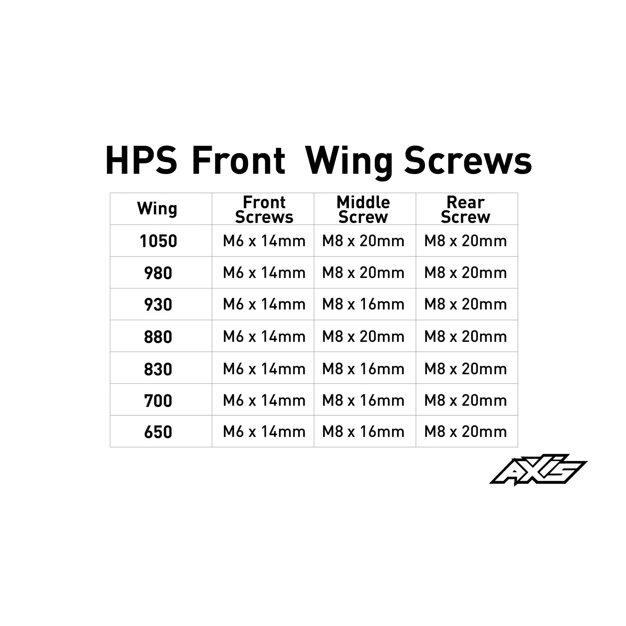 Axis High Performance Speed Carbon Front Wings